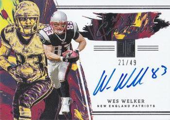 2022 Panini Impeccable - Canvas Creations #CC-WEW Wes Welker Front