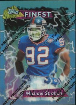 1995 Finest #91 Michael Strahan Front