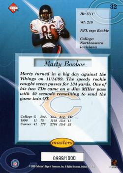 1999 Collector's Edge Masters - Galvanized #32 Marty Booker Back