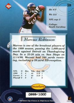 1999 Collector's Edge Masters - Galvanized #38 Marcus Robinson Back