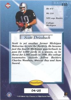 1999 Collector's Edge Masters - HoloGold #135 Scott Dreisbach Back