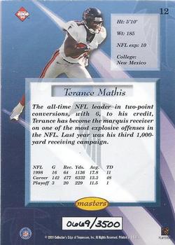 1999 Collector's Edge Masters - HoloSilver #12 Terance Mathis Back