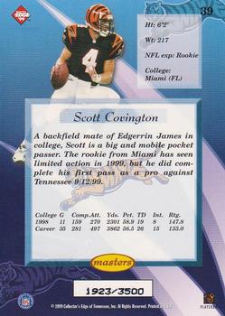 1999 Collector's Edge Masters - HoloSilver #39 Scott Covington Back