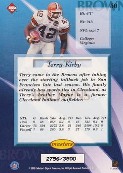 1999 Collector's Edge Masters - HoloSilver #50 Terry Kirby Back