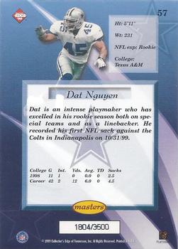 1999 Collector's Edge Masters - HoloSilver #57 Dat Nguyen Back