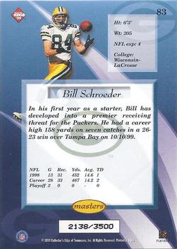 1999 Collector's Edge Masters - HoloSilver #83 Bill Schroeder Back