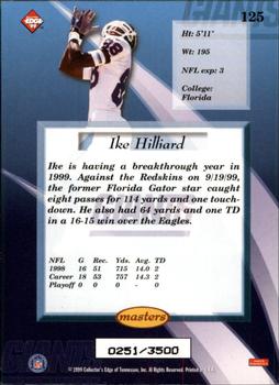 1999 Collector's Edge Masters - HoloSilver #125 Ike Hilliard Back
