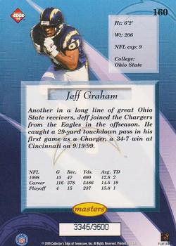 1999 Collector's Edge Masters - HoloSilver #160 Jeff Graham Back