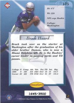 1999 Collector's Edge Masters - HoloSilver #175 Brock Huard Back
