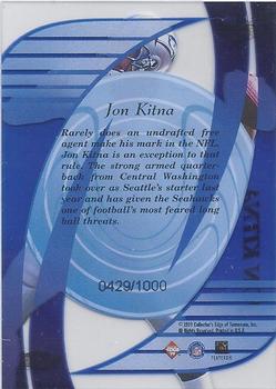 1999 Collector's Edge Masters - Legends #ML19 Jon Kitna Back