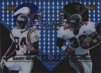 1999 Collector's Edge Masters - Main Event #ME1 Randy Moss / Jamal Anderson Front