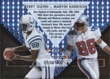 1999 Collector's Edge Masters - Main Event #ME7 Terry Glenn / Marvin Harrison Back