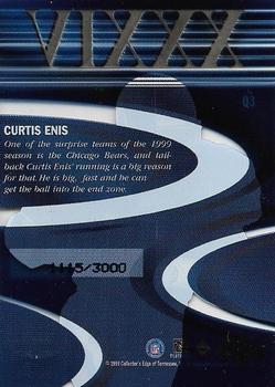 1999 Collector's Edge Masters - Quest #Q3 Curtis Enis Back