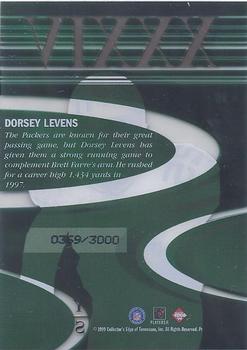 1999 Collector's Edge Masters - Quest #Q6 Dorsey Levens Back