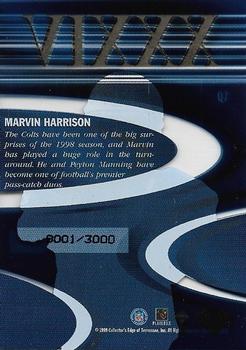 1999 Collector's Edge Masters - Quest #Q7 Marvin Harrison Back