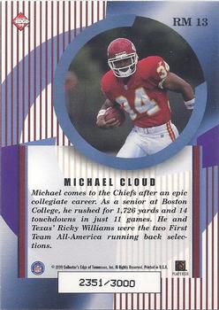 1999 Collector's Edge Masters - Rookie Masters #RM 13 Michael Cloud Back