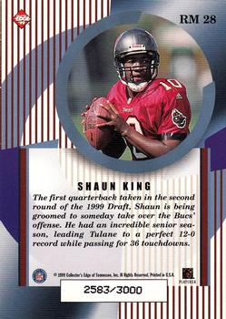 1999 Collector's Edge Masters - Rookie Masters #RM 28 Shaun King Back