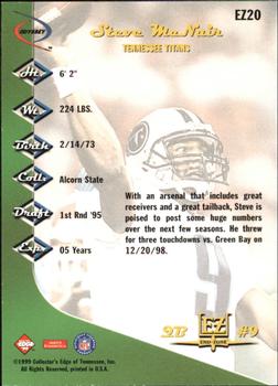 1999 Collector's Edge Odyssey - End Zone #EZ20 Steve McNair Back