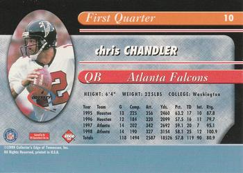 1999 Collector's Edge Odyssey - Millennium Collection Red #10 Chris Chandler Back