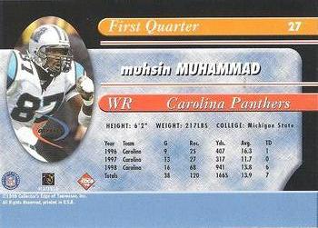 1999 Collector's Edge Odyssey - Millennium Collection Red #27 Muhsin Muhammad Back
