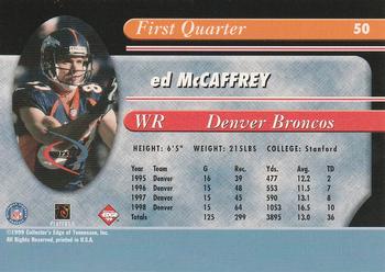 1999 Collector's Edge Odyssey - Millennium Collection Red #50 Ed McCaffrey Back