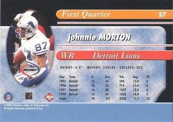 1999 Collector's Edge Odyssey - Millennium Collection Red #57 Johnnie Morton Back