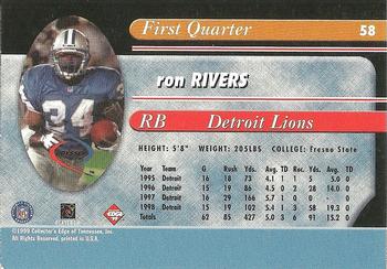 1999 Collector's Edge Odyssey - Millennium Collection Red #58 Ron Rivers Back