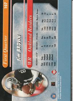 1999 Collector's Edge Odyssey - Millennium Collection Red #107 Tim Brown Back