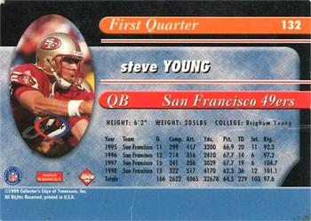 1999 Collector's Edge Odyssey - Millennium Collection Red #132 Steve Young Back