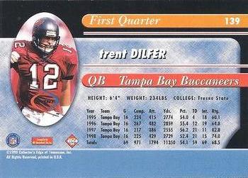 1999 Collector's Edge Odyssey - Millennium Collection Red #139 Trent Dilfer Back