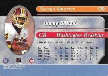 1999 Collector's Edge Odyssey - Millennium Collection Red #170 Champ Bailey Back