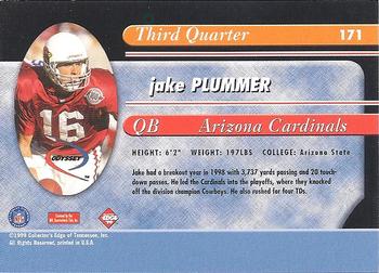 1999 Collector's Edge Odyssey - Millennium Collection Red #171 Jake Plummer Back