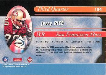 1999 Collector's Edge Odyssey - Millennium Collection Red #184 Jerry Rice Back