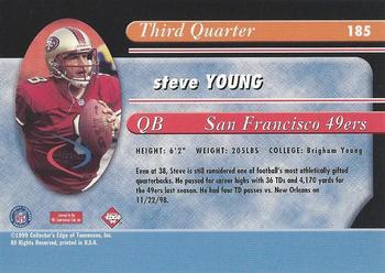 1999 Collector's Edge Odyssey - Millennium Collection Red #185 Steve Young Back
