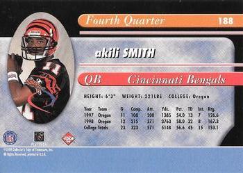 1999 Collector's Edge Odyssey - Millennium Collection Red #188 Akili Smith Back