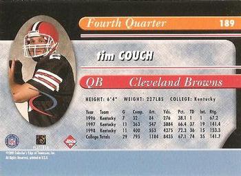 1999 Collector's Edge Odyssey - Millennium Collection Red #189 Tim Couch Back