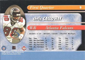 1999 Collector's Edge Odyssey - Millennium Collection Blue #9 Chris Calloway Back