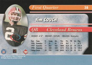 1999 Collector's Edge Odyssey - Millennium Collection Blue #38 Tim Couch Back
