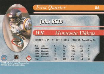 1999 Collector's Edge Odyssey - Millennium Collection Blue #86 Jake Reed Back