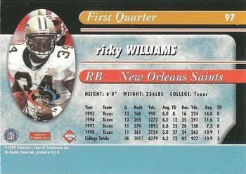 1999 Collector's Edge Odyssey - Millennium Collection Blue #97 Ricky Williams Back