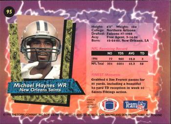 1995 Finest - Refractors #95 Michael Haynes Back