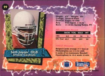1995 Finest - Refractors #99 Seth Joyner Back