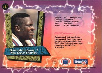 1995 Finest - Refractors #141 Bruce Armstrong Back