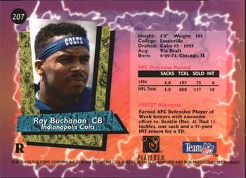 1995 Finest - Refractors #207 Ray Buchanan Back