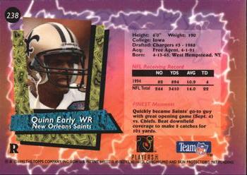 1995 Finest - Refractors #238 Quinn Early Back