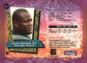 1995 Finest - Refractors #257 Darius Holland Back