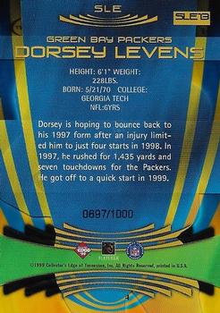 1999 Collector's Edge Odyssey - Super Limited Edge #SLE13 Dorsey Levens Back