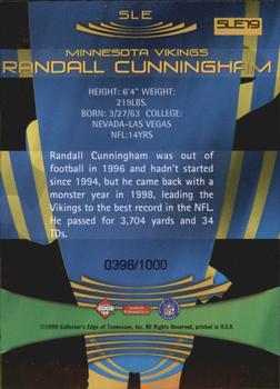 1999 Collector's Edge Odyssey - Super Limited Edge #SLE19 Randall Cunningham Back