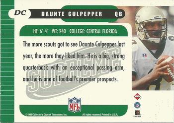 1999 Collector's Edge Supreme - Draft Previews #DC Daunte Culpepper Back