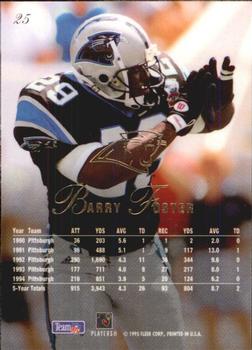 1995 Flair #25 Barry Foster Back